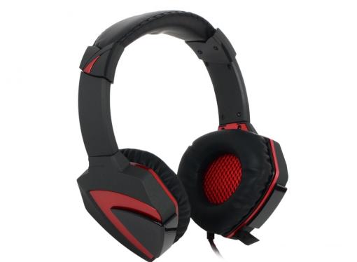 Гарнитура  A4Tech Bloody G501 черный/красный (2.2м) микрофон, регулятор гр. (surround)