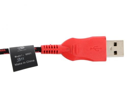 Гарнитура  A4Tech Bloody G501 черный/красный (2.2м) микрофон, регулятор гр. (surround)