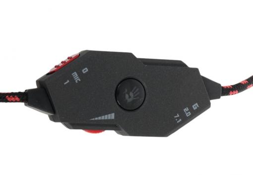Гарнитура  A4Tech Bloody G501 черный/красный (2.2м) микрофон, регулятор гр. (surround)