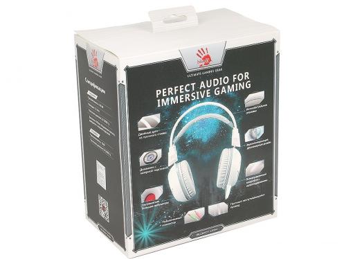 Гарнитура  A4Tech Bloody G300 white (2.2м)