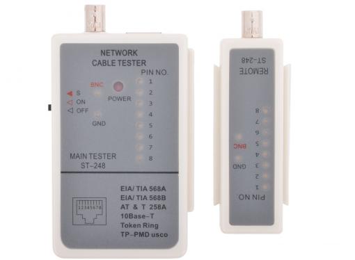 Тестер LAN Gembird NCT-1, для RJ-45, RG-58