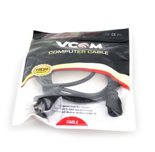 Кабель питания VCOM CE021-3M, 3 метра