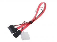 Кабель SATA Slimline SATA 6+7P/SATA 7P + Power for miniITX case