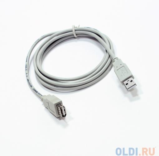 Кабель удлинитель USB 2.0 AM/AF Telecom 1.8м, серый (TC6936-1.8MO-GY)