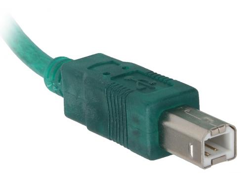 Кабель USB 2.0 AM/BM 1.8м Vcom прозрачная  изоляция