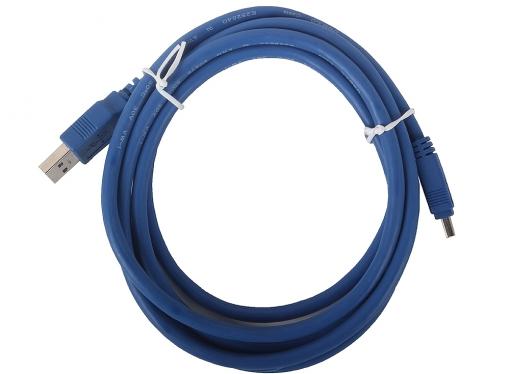 Кабель ORIENT MU-310, кабель USB 3.0 A-mini B USB 3.0 10pin (1.8м), синий