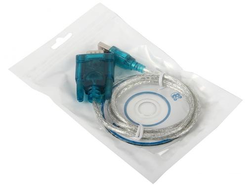 Кабель-адаптер USB AM - COM DB9M(RS232) Orient USS-102  1.2 метра, крепление COM винты, ret