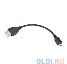Кабель USB 2.0 OTG Gembird/Cablexpert USBAF/MicroBM, 0.15м, пакет  A-OTG-AFBM-001