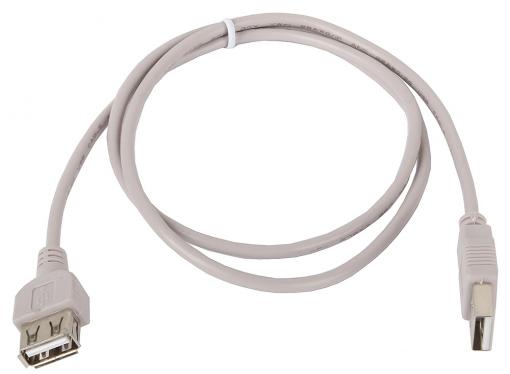 Кабель удлинитель USB 2.0 AM/AF 0.75м Gembird/Cablexpert CC-USB2-AMAF-75CM/300, пакет