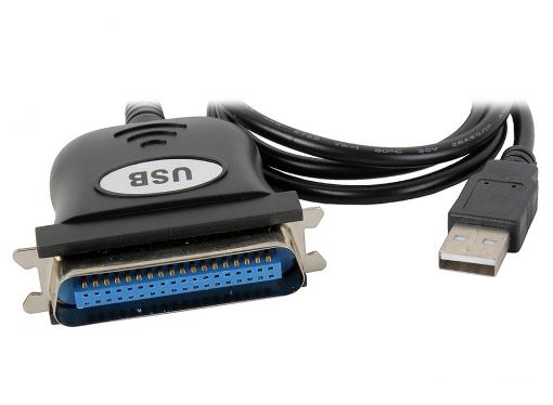 Кабель-адаптер Orient ULB-201N, USB to LPT (IEEE 1284-B, 36pin Centronics), кабель 0.8м пакет
