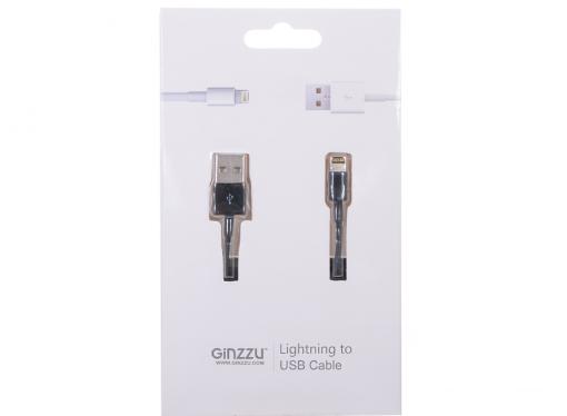 Кабель для Iphone 5/5S GINZZU GC-501B черный/ подходит для iOS 7