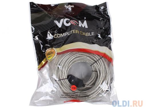 Кабель удлинитель активный(с усилителем) USB2.0-repeater, AM/AF 20м VCOM [VUS7049]
