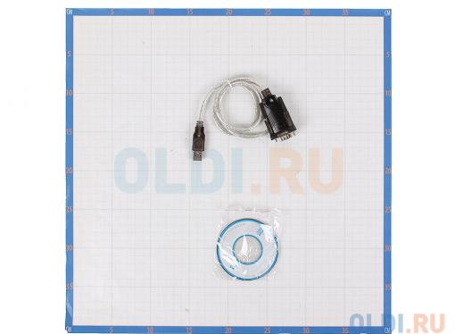 Кабель-адаптер USB AM - COM DB9M(RS232) Orient USS-101N,chipset Prolific PL2303TA, поддержка Win 8/8.1, 0.8м, крепление винты