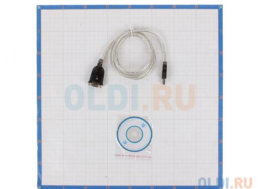 Кабель-адаптер USB AM - COM DB9M(RS232) Orient USS-111N18, 1.8м, крепление гайки