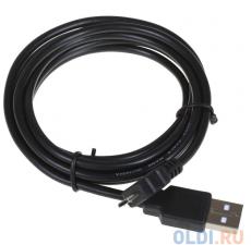 Кабель microUSB 1.5м VCOM VUS6945-1.5MO USB2.0 Am-micro-B 5P, черный