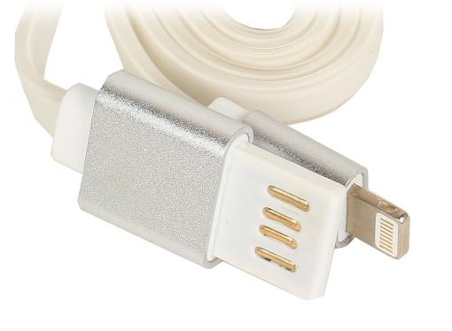 Кабель USB 2.0 Cablexpert, AM/Lightning 8P, 1м серебристый металлик