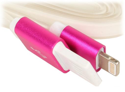 Кабель USB 2.0 Cablexpert, AM/Lightning 8P, 1м розовый металлик