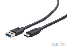 Кабель USB Cablexpert, USB3.0 AM/USB3.1 Type C, 1м, пакет