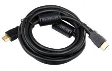 Кабель Telecom HDMI to HDMI (19M -19M) ver.1.4b, 2 фильтра, 2м, с позолоченными контактами