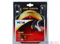 Кабель VCOM HDMI 19M/M ver:1.4-3D, 5m, позолоченные контакты, 2 фильтра (VHD6020D-5MB) Blister