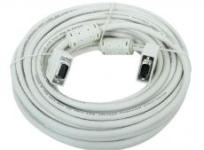 Кабель VGA Premium Gembird, 15м, 15M/15M, тройн.экран, феррит.кольца, пакет  CC-PPVGA-15M