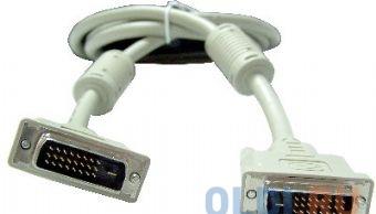 Кабель DVI-D 25M/25M Dual Link Gembird 1.8м, экран, феррит.кольца, пакет CC-DVI2-6C