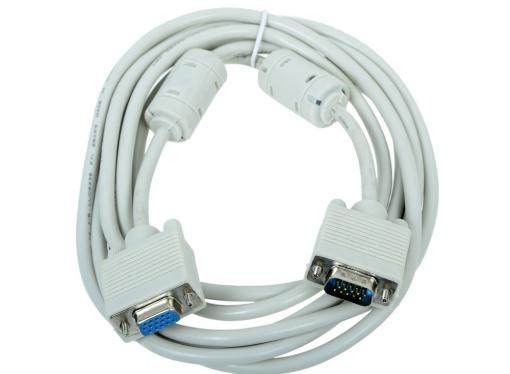 Кабель VGA Pro Gembird, 3.0м, 15M/15F, экран, феррит. кольца, пакет CC-PVGAX-10