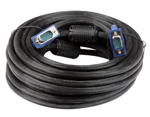 Кабель монитор-SVGA card (15M-15M) 10м 2 фильтра VCOM [VVG6448-10M]