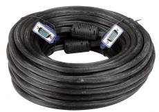 Кабель монитор-SVGA card (15M-15M) 20м 2 фильтра VCOM [VVG6448-20M]