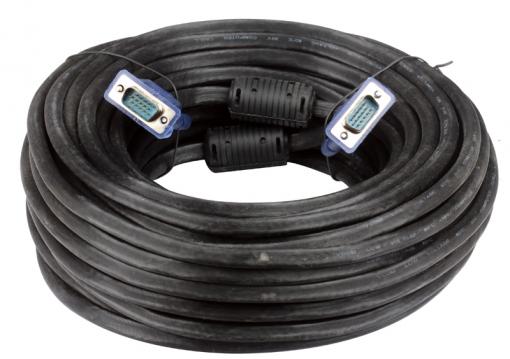 Кабель монитор-SVGA card (15M-15M) 20м 2 фильтра VCOM [VVG6448-20M]