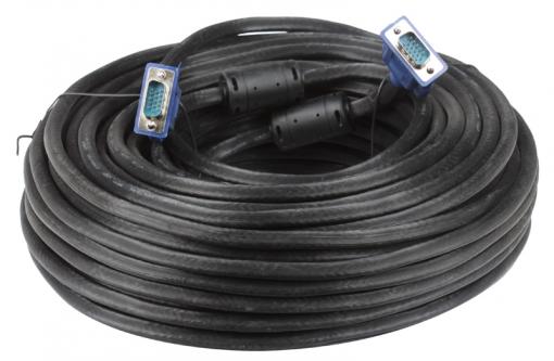 Кабель монитор-SVGA card (15M-15M) 30м 2 фильтра VCOM [VVG6448-30M]