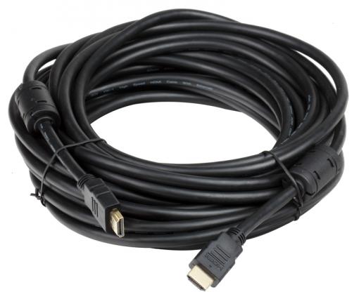 Кабель HDMI 19M/19M 10m ver:1.4 +3D/Ethernet AOpen [ACG511D-10M] 2 фильтра, позолоченные контакты