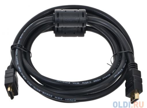 Кабель HDMI 19M/19M 3.0m ver:1.4 +3D/Ethernet AOpen [ACG511D-3M] 2 фильтра, позолоченные контакты