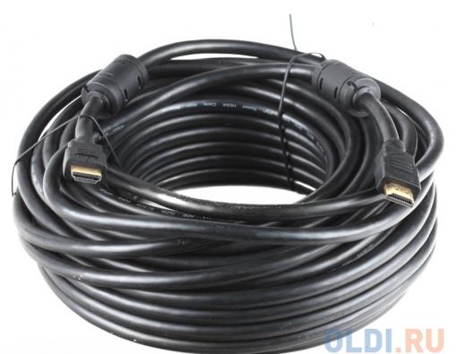 Кабель HDMI 19M/19M 20m ver:1.4 +3D/Ethernet AOpen [ACG511D-20M] 2 фильтра, позолоченные контакты