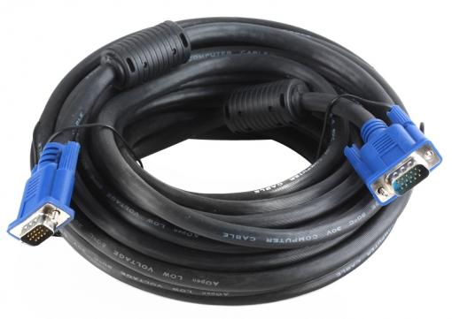 Кабель Монитор-SVGA card (15M-15M) 10м 2 фильтра  AOpen [ACG341AD-10M]