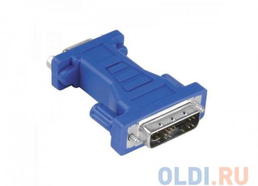 Адаптер Hama DVI (m) - VGA 15 pin HDD (f), синий H-45073