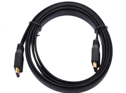 Кабель HDMI 19M/19M 1.8m ver:1.4 +3D/Ethernet Telecom [THD6200E-1.8M] (CG540D-1.8M) ПЛОСКИЙ