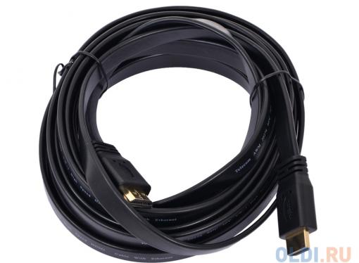 Кабель HDMI 19M/19M 5.0m ver1.4 +3D/Ethernet Telecom [CG540D-5M] плоский