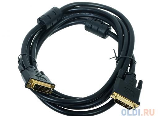Кабель DVI-D 25M/25M 3м Dual Link VCOM [VDV6300-3M] 2 фильтра, позолоченные контакты