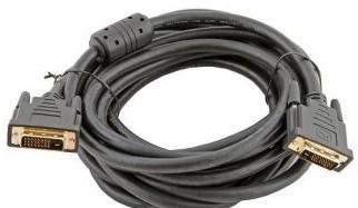 Кабель DVI-D 25M/25M 5м Dual Link VCOM [VDV6300-5M] 2 фильтра, позолоченные контакты