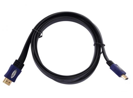 Кабель HDMI 19M/19M 3.0m ver:1.4 +3D/Ethernet Telecom [CG540D-3M] плоский