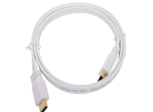 Кабель HDMI 19M/19M 1.0m ver:1.4 +3D/Ethernet Telecom [CG540D\W\P-1M] плоский