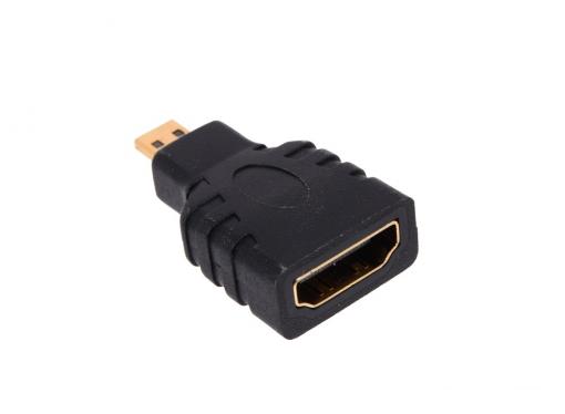 Кабель microHDMI/HDMI Gembird A-HDMI-FD, 19F/19M, золотые разъемы, пакет