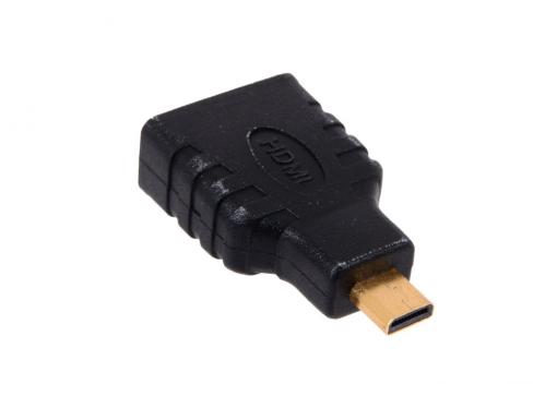 Кабель microHDMI/HDMI Gembird A-HDMI-FD, 19F/19M, золотые разъемы, пакет
