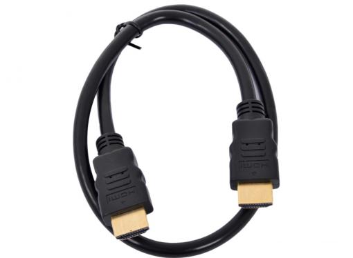 Кабель HDMI Gembird/Cablexpert, 0.5м, v1.4, 19M/19M, черный, позол.разъемы, экран, пак CC-HDMI4-0.5M