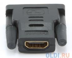 Адаптер (переходник) Gembird HDMI-DVI A-HDMI-DVI-2, 19F/19M, золотые разъемы, пакет