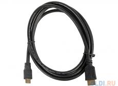 Кабель HDMI/miniHDMI 1.8м ver:1.4 +3D/Ethernet Gembird/Cablexpert CC-HDMI4C-6, черный, позол. v1.4, 19M/19M, 1.8м, 3D, Ethernet, черный, позол.