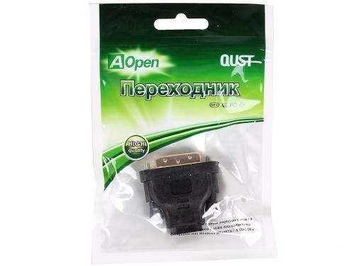 Переходник Aopen HDMI 19F to DVI-D 25M позолоченные контакты [ACA312]