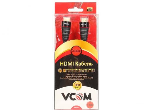 Кабель VCOM HDMI 19M/M ver 2.0 ,1.8m (CG526S-1.8MB) Blister