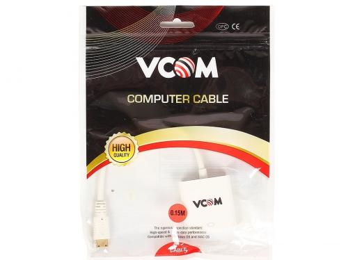 Кабель-переходник VCOM Mini HDMI M=)VGA F 0.15m (CG592)